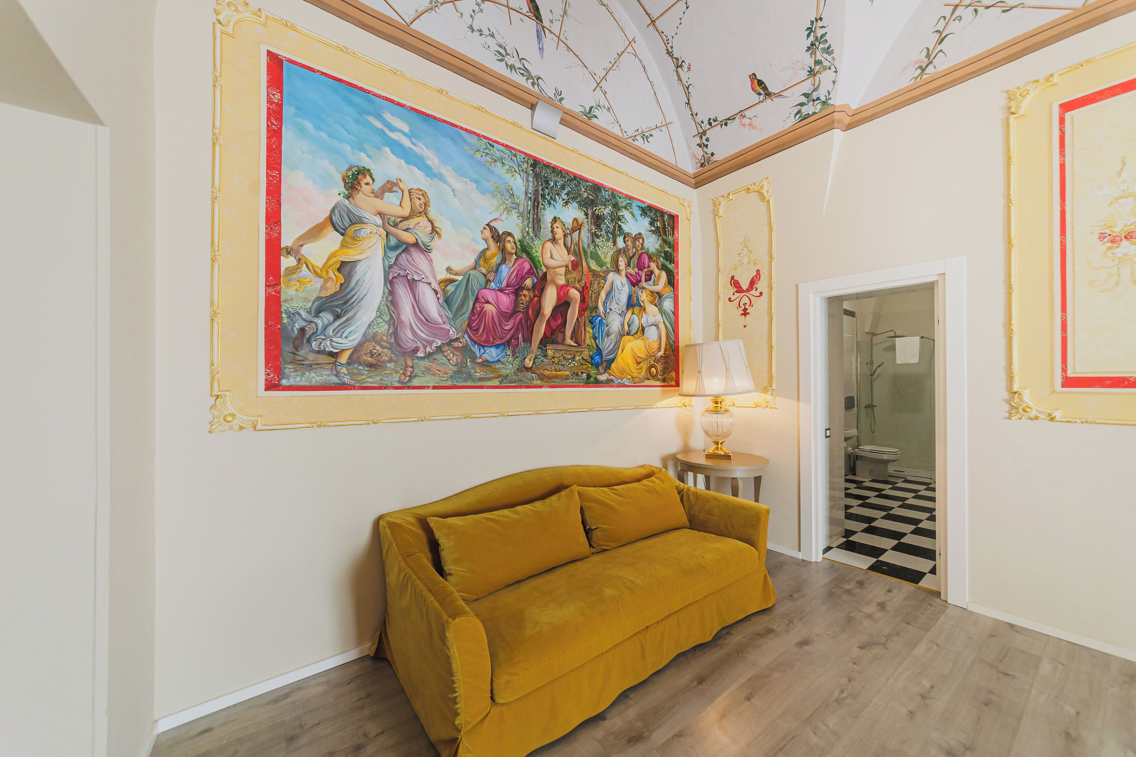 premium suite, non smoking | living area | flat-screen tv