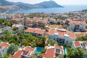 Vue sur la ville depuis l’hébergement