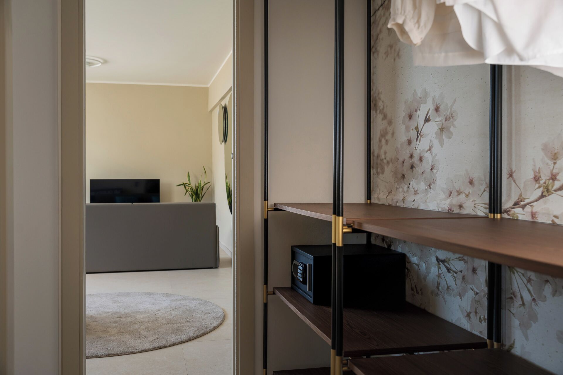 family room, sea view | in-room safe, desk, soundproofing, free wifi