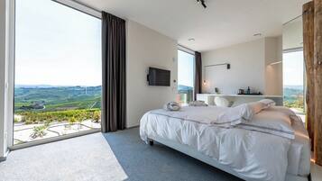 Junior Double Room, Vineyard View | Premium bedding, down comforters, minibar, in-room safe