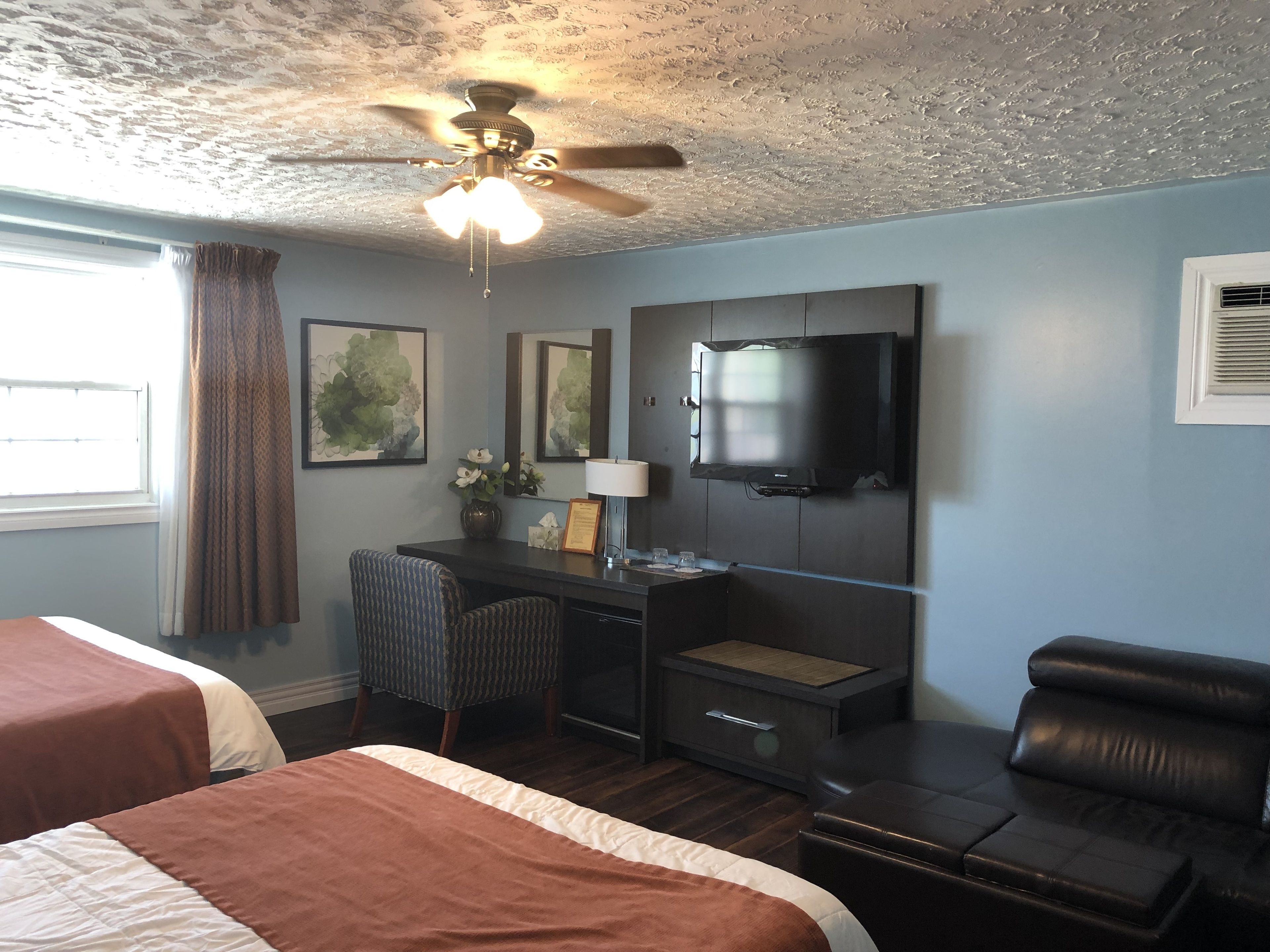 Deluxe Room, 2 Double Beds | Memory-foam beds, iron/ironing board, free WiFi, bed sheets