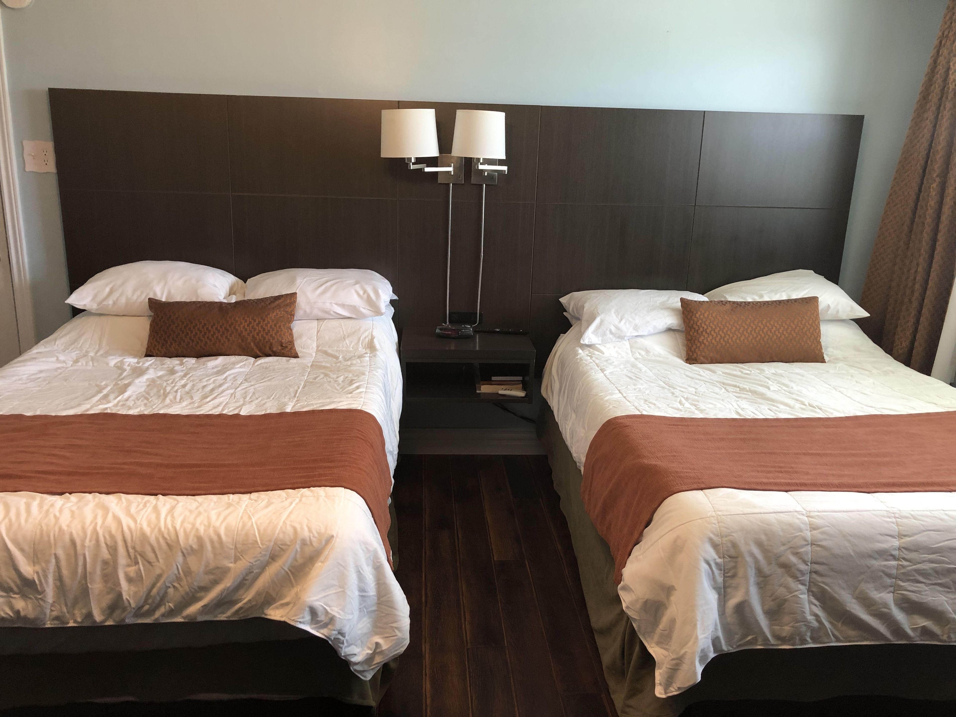 Deluxe Room, 2 Double Beds | Memory foam beds, iron/ironing board, free WiFi, bed sheets