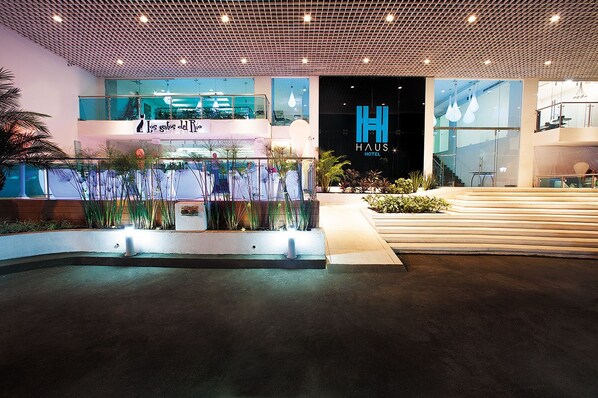 Front of property – evening/night