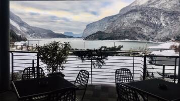 Blick von der Unterkunft