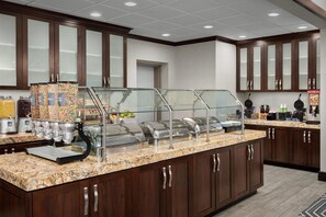 Free daily buffet breakfast
