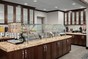 Free daily buffet breakfast