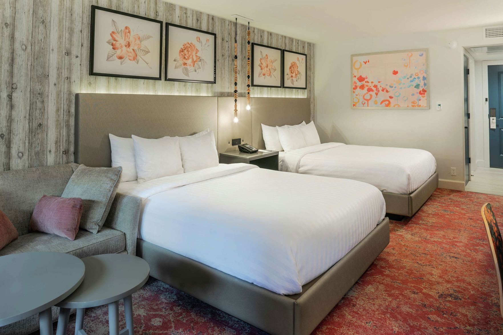 Premium bedding, pillowtop beds, in-room safe, individually decorated