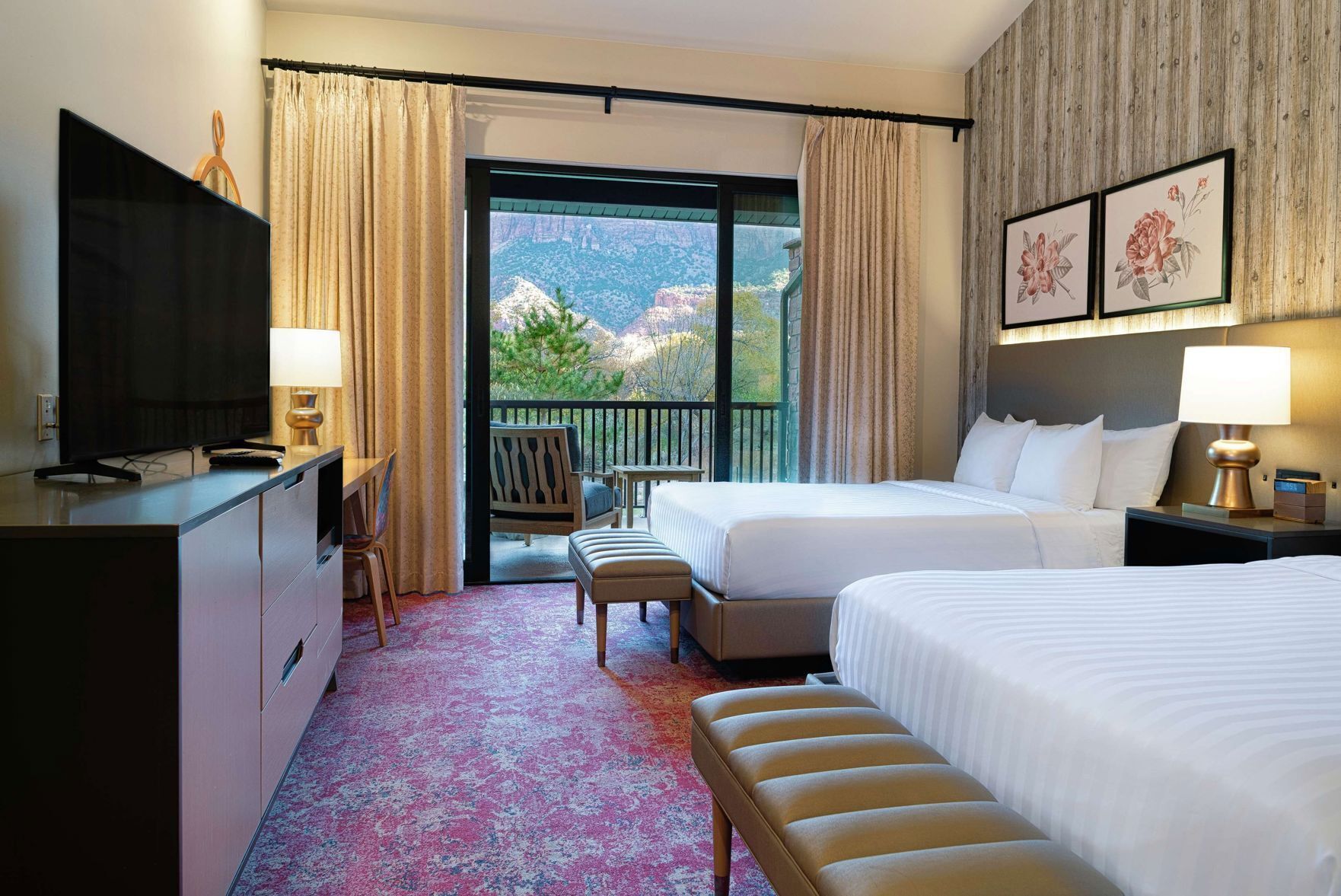 Premium bedding, pillowtop beds, in-room safe, individually decorated