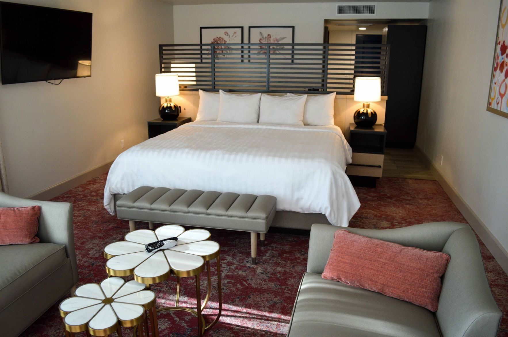 Premium bedding, pillowtop beds, in-room safe, individually decorated