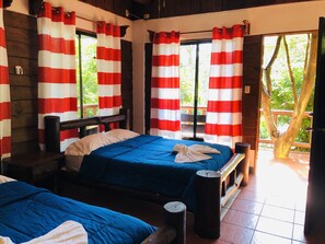 Habitacion vista jardin planta baja | Desk, free WiFi, bed sheets, wheelchair access - Hotel Samsara (Bahía Ballena)