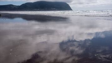 On the beach, beach volleyball