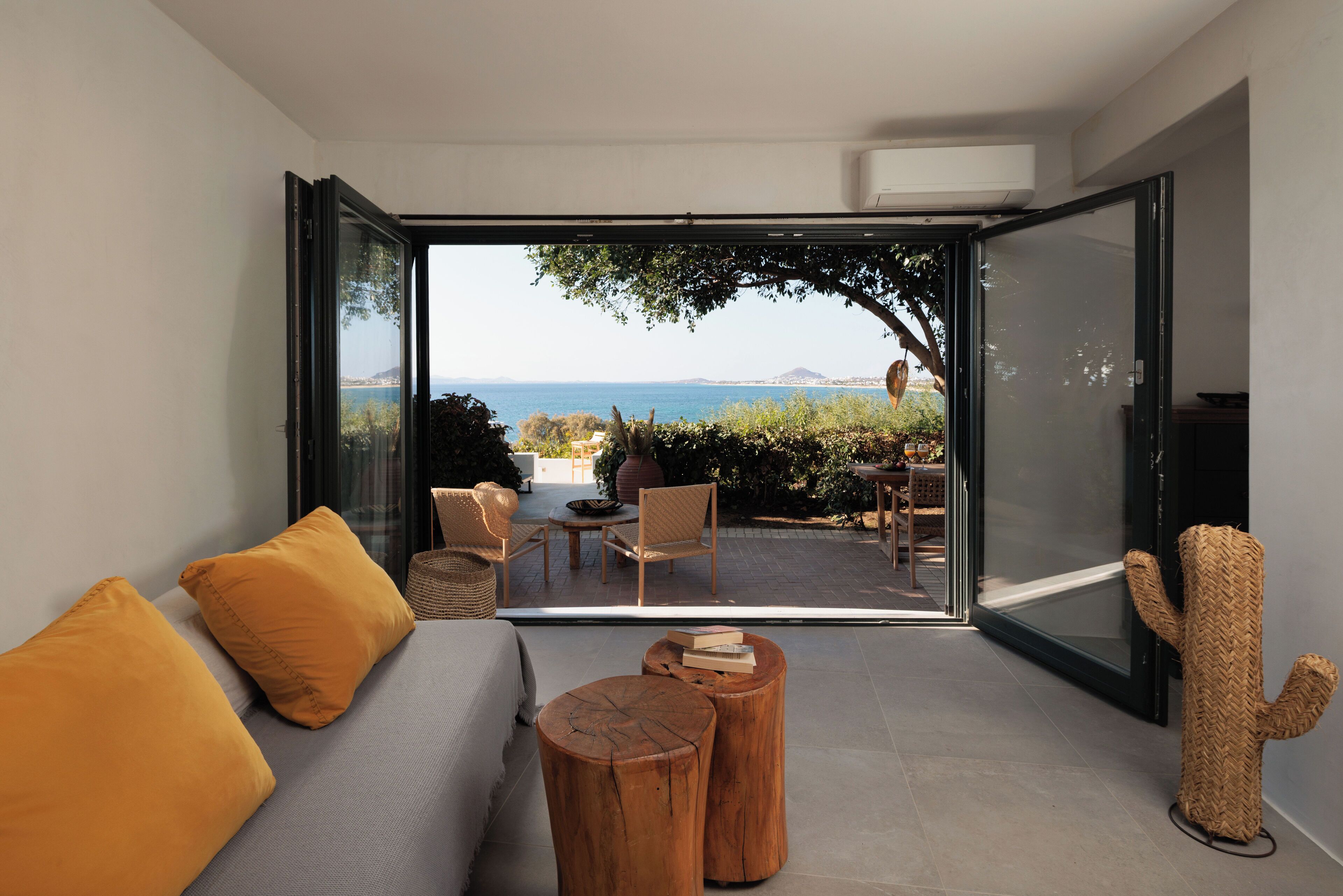 Studiosvit Superior - 1 sovrum - havsutsikt - mot vattnet | Sängtillbehör av högsta kvalitet och värdeförvaringsskåp på rummet