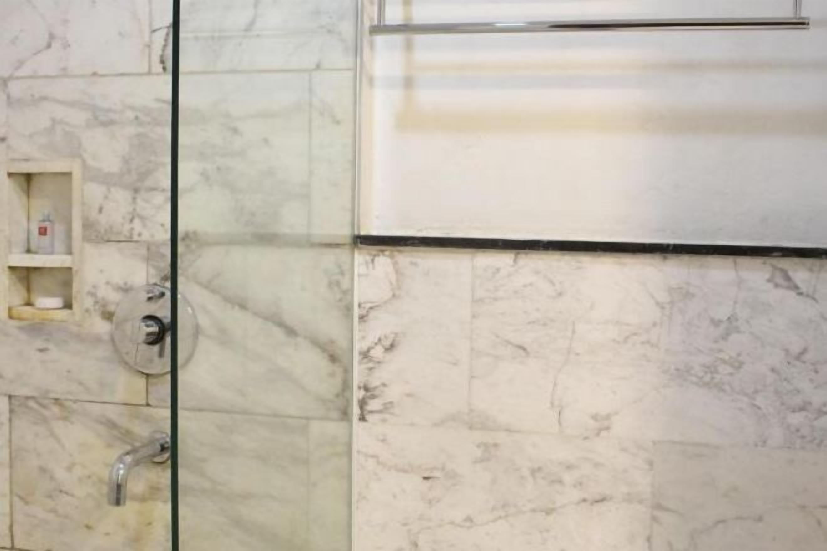 Bathroom | Shower, rainfall showerhead, free toiletries, hair dryer