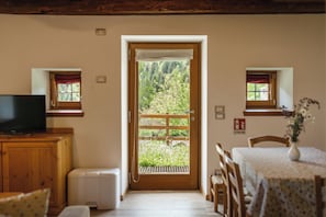 Chalet, Ground Floor (Chiampeis) | Living area | TV - Albergo Diffuso Comeglians (Comeglians)