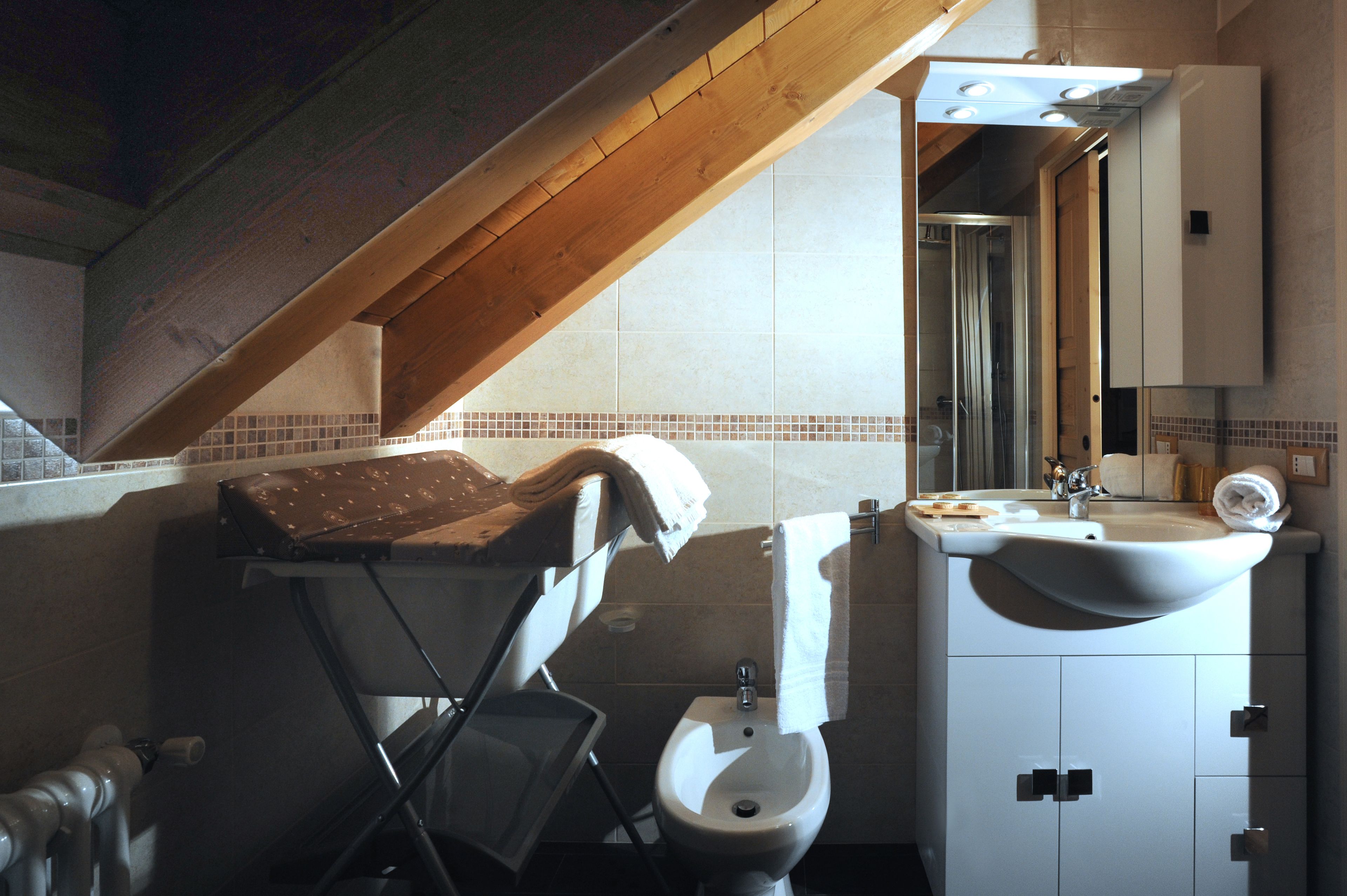 superior apartment, 2 bedrooms, mountain view (adele) | bathroom | hair dryer, towels