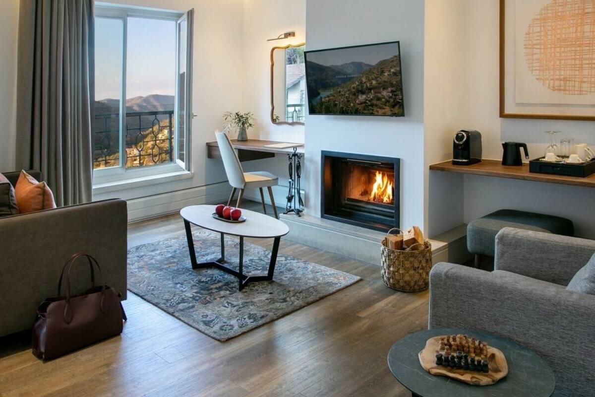 Superior studio suite | Een gratis minibar, een kluis op de kamer, gratis wifi, beddengoed