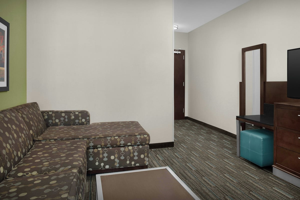 50-inch LED TV with cable channels, TV, MP3 dock