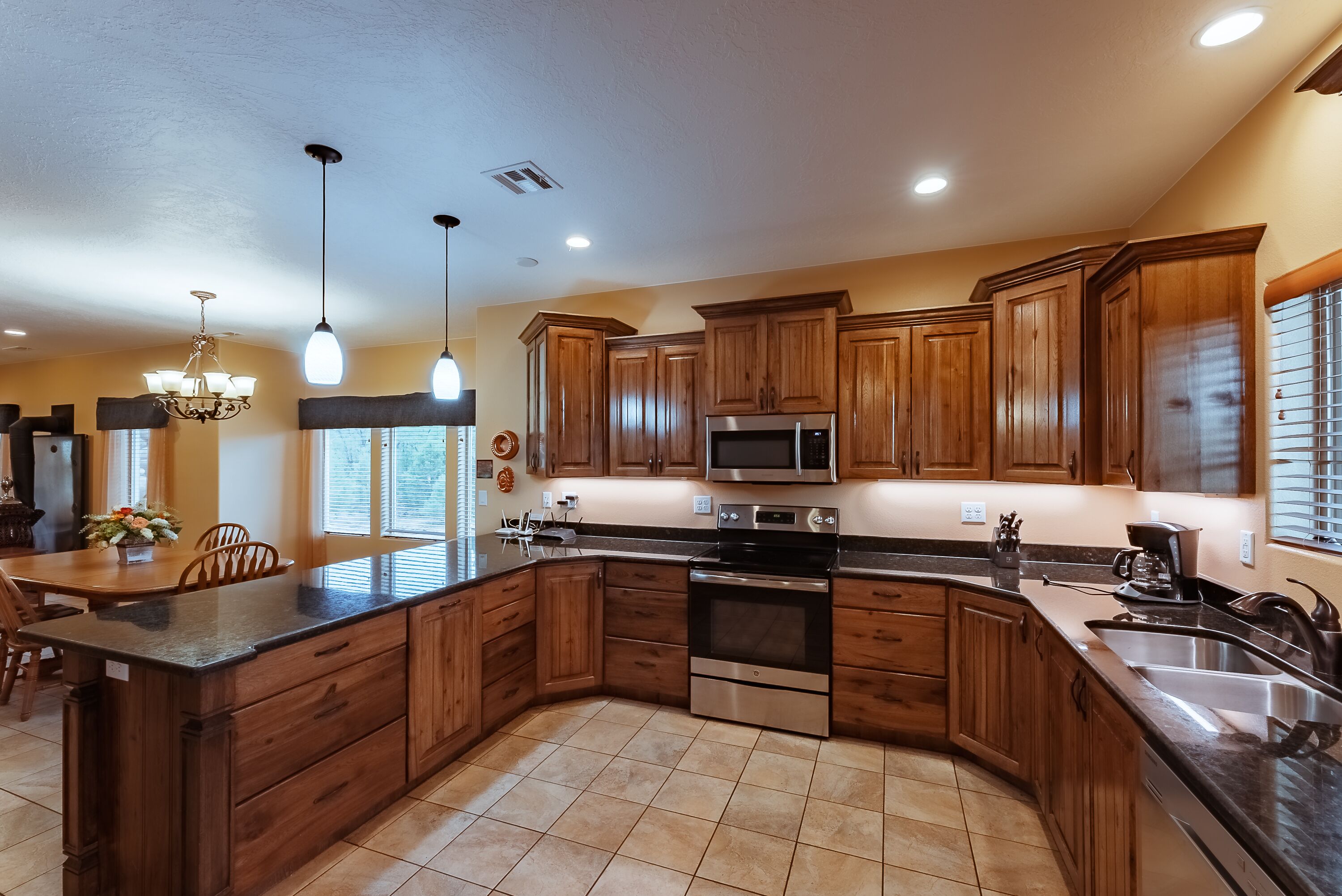 house, multiple beds | private kitchen