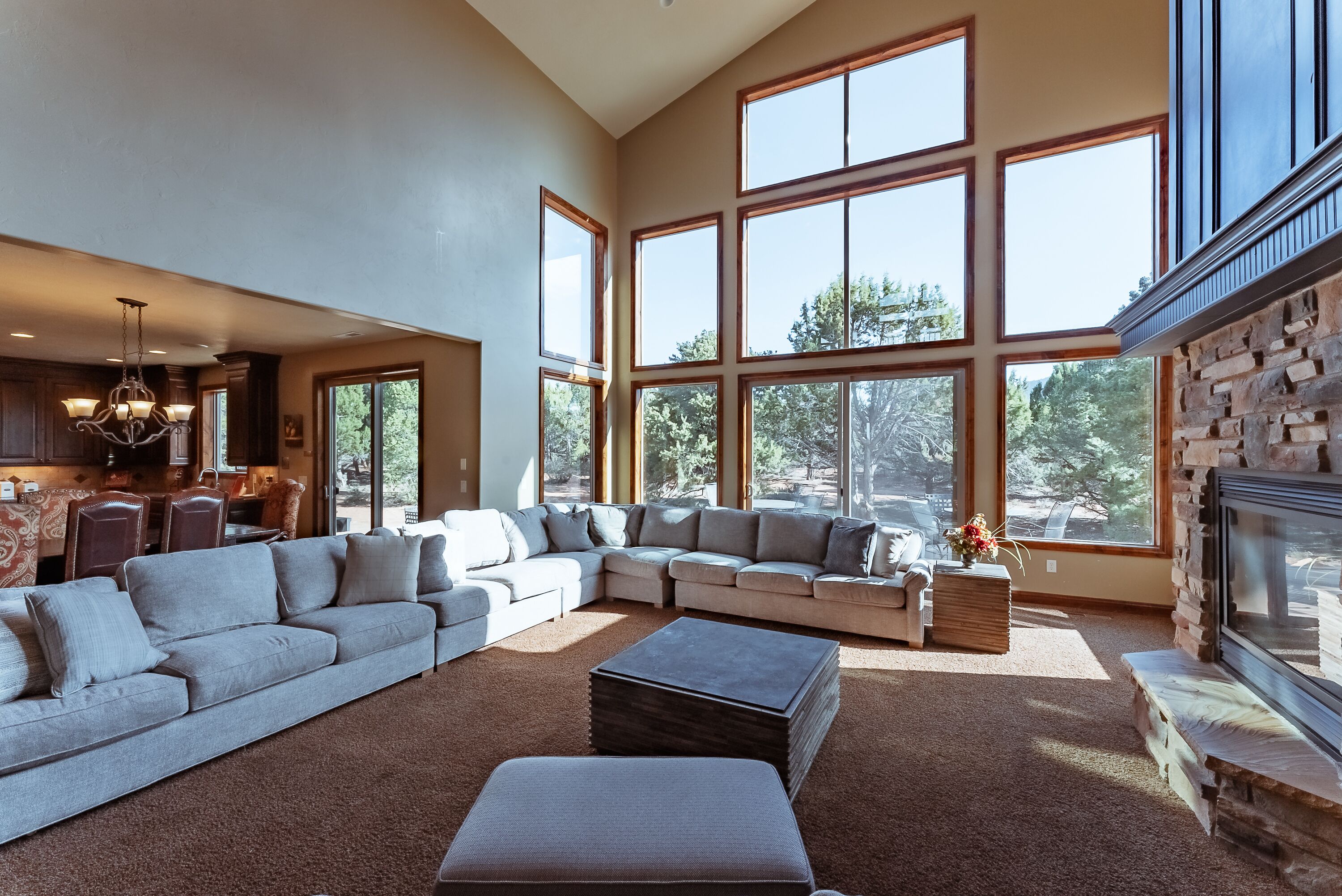 house, multiple beds | living area