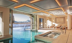 Indoor spa tub - Les Chalets du Mont d’Arbois & Spa (Megeve)