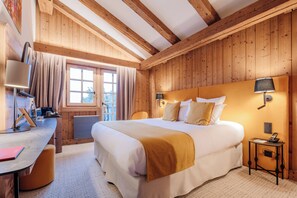 Hypo-allergenic bedding, in-room safe, blackout curtains, free WiFi - La Ferme du Golf (Megeve)