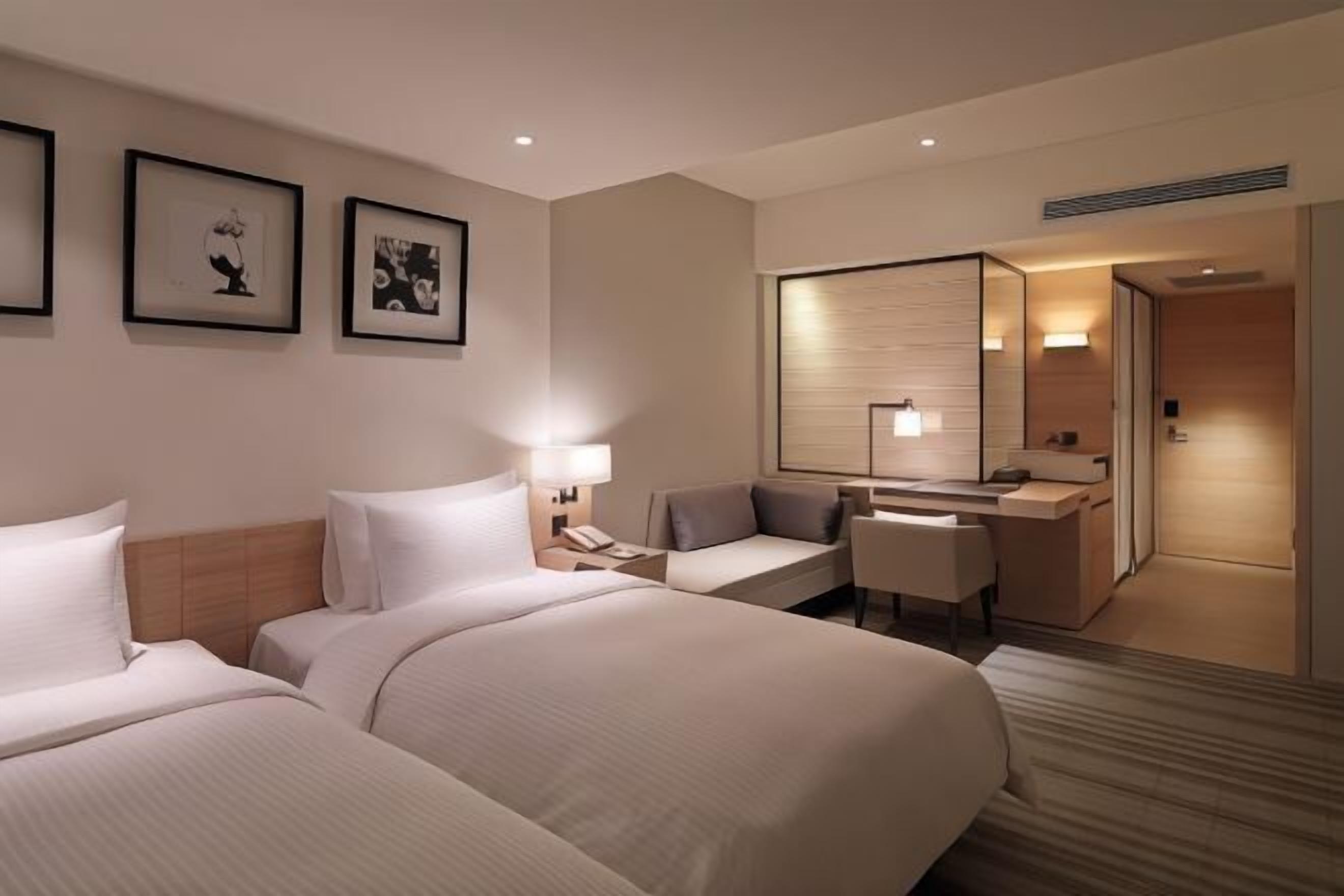 Premium bedding, down duvets, in-room safe, desk