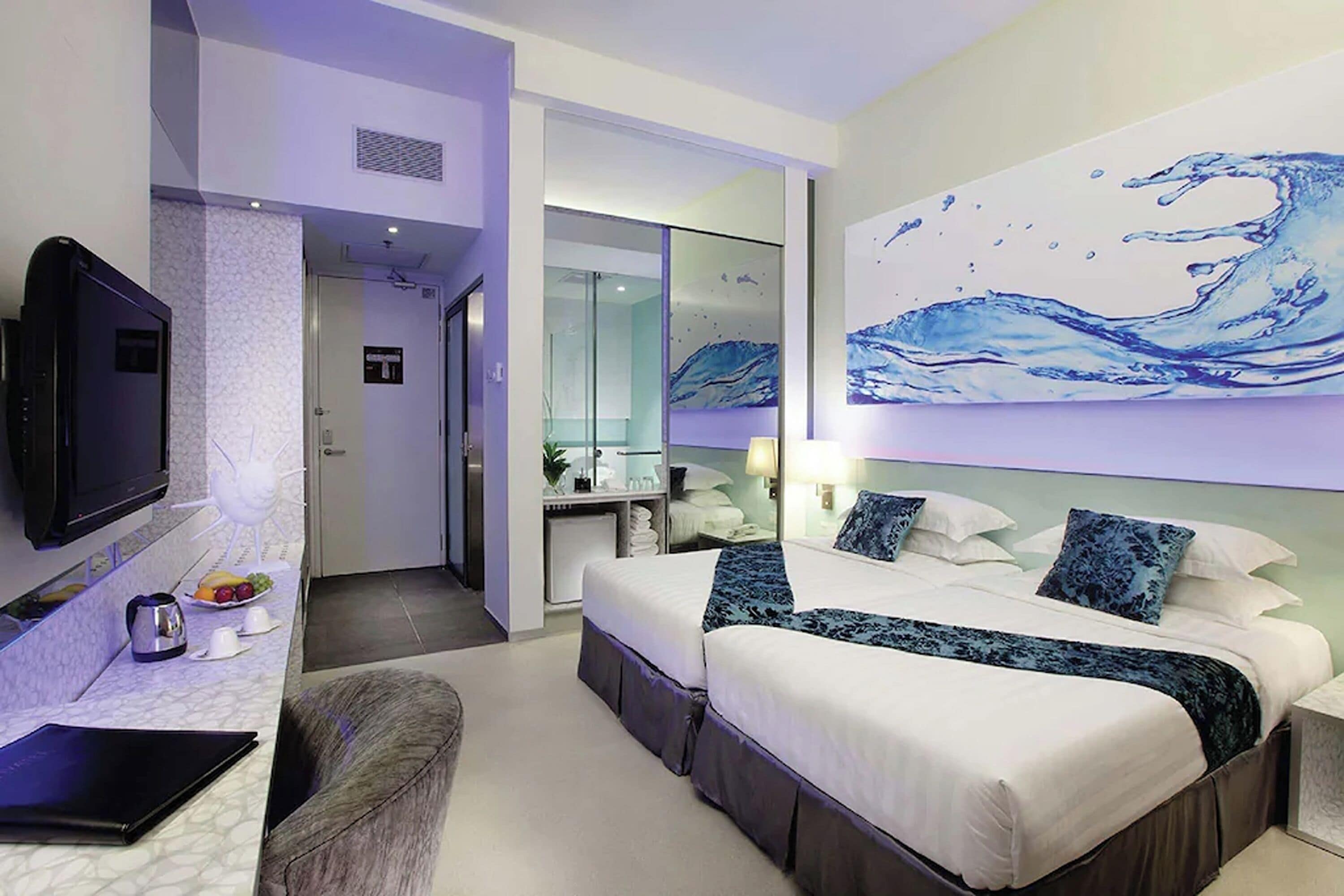 Tomannsrom (Platinum King) | Minibar, safe på rommet, skrivebord og blendingsgardiner