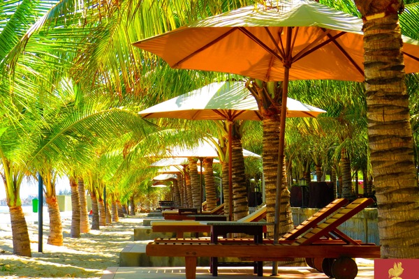 Beach nearby, sun loungers, beach umbrellas, beach volleyball
