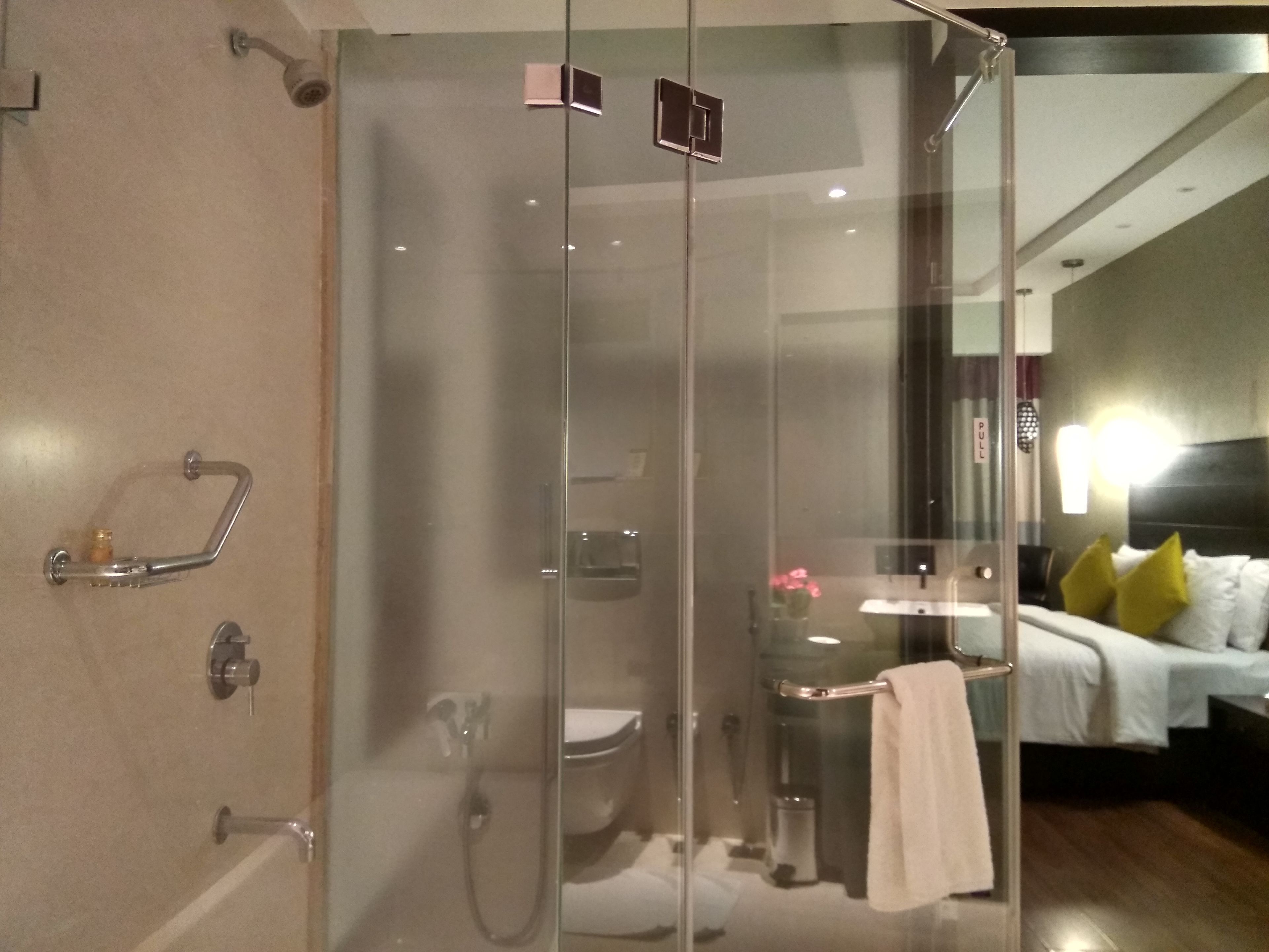 suite room: includes airport pick up and drop  | bathroom | shower, free toiletries, hair dryer, bathrobes