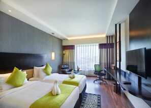 Club kamer | 1 slaapkamer, een minibar, een kluis op de kamer, een bureau