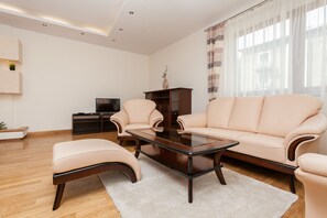 公寓, 1 間臥室 (Atlantis 6) | 客廳 | 平面電視