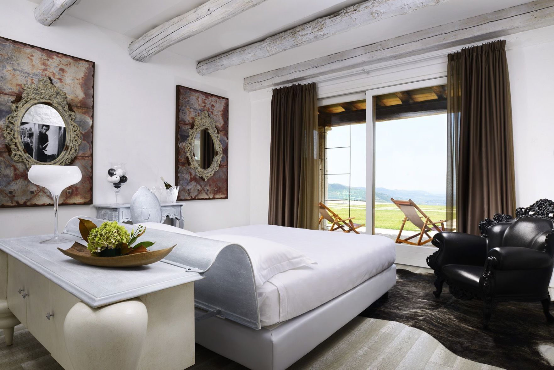 Hypo-allergenic bedding, in-room safe, individually decorated