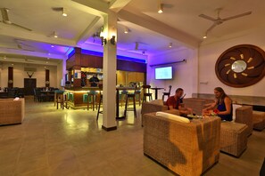 Breakfast, lunch, dinner served; international cuisine, pool views 