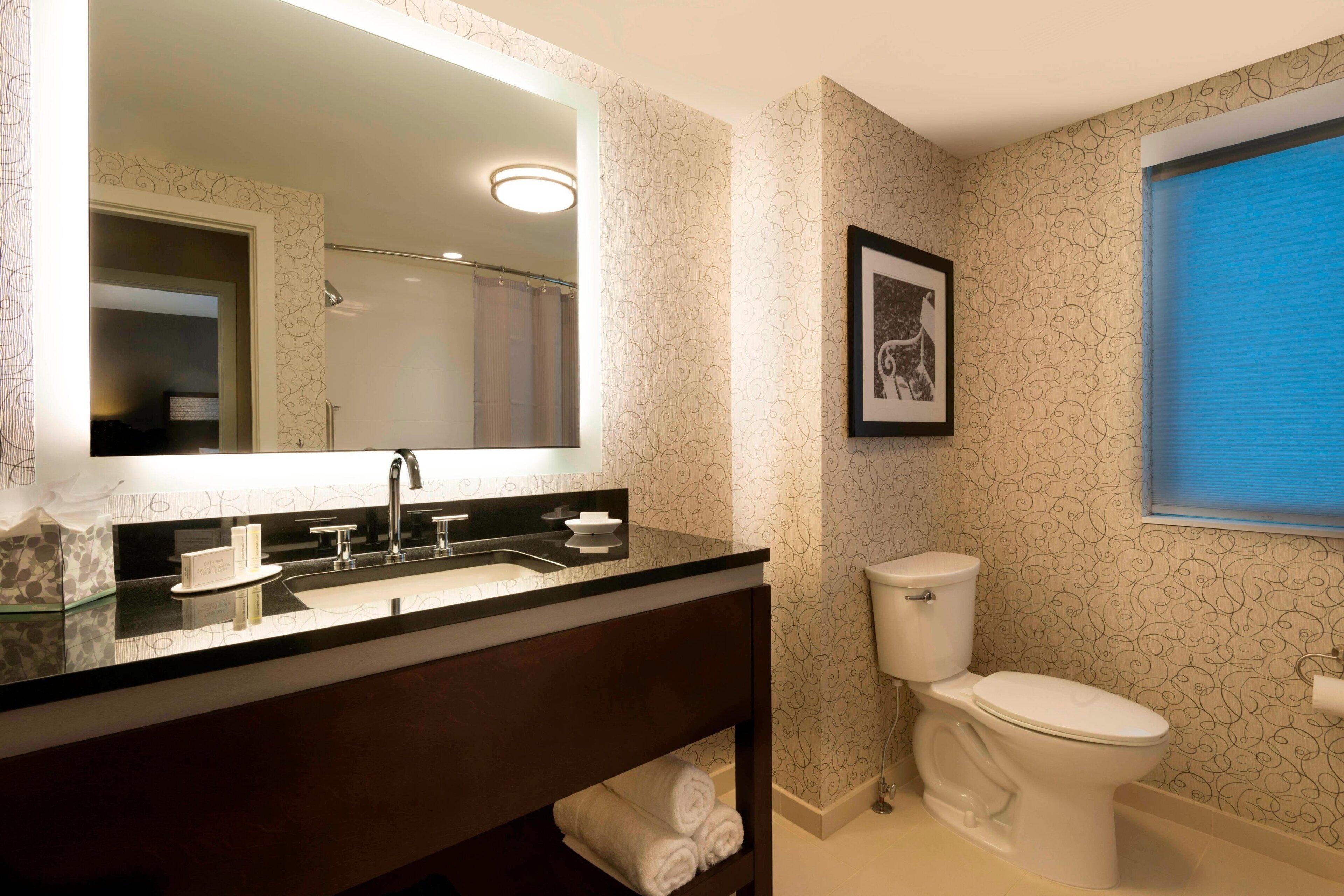 suite, 1 bedroom, non smoking | bathroom | free toiletries, hair dryer, towels