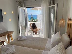 Superior Double or Twin Room, Sea View | Balcony view
