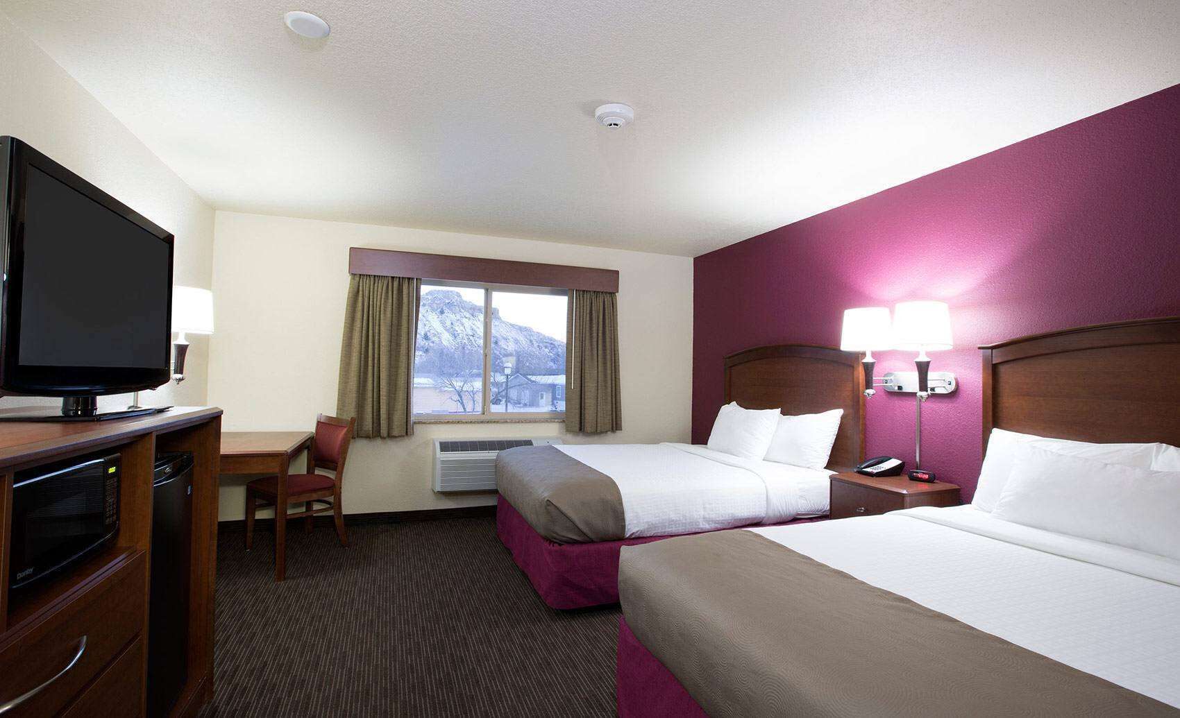 premium bedding, blackout curtains, iron/ironing board