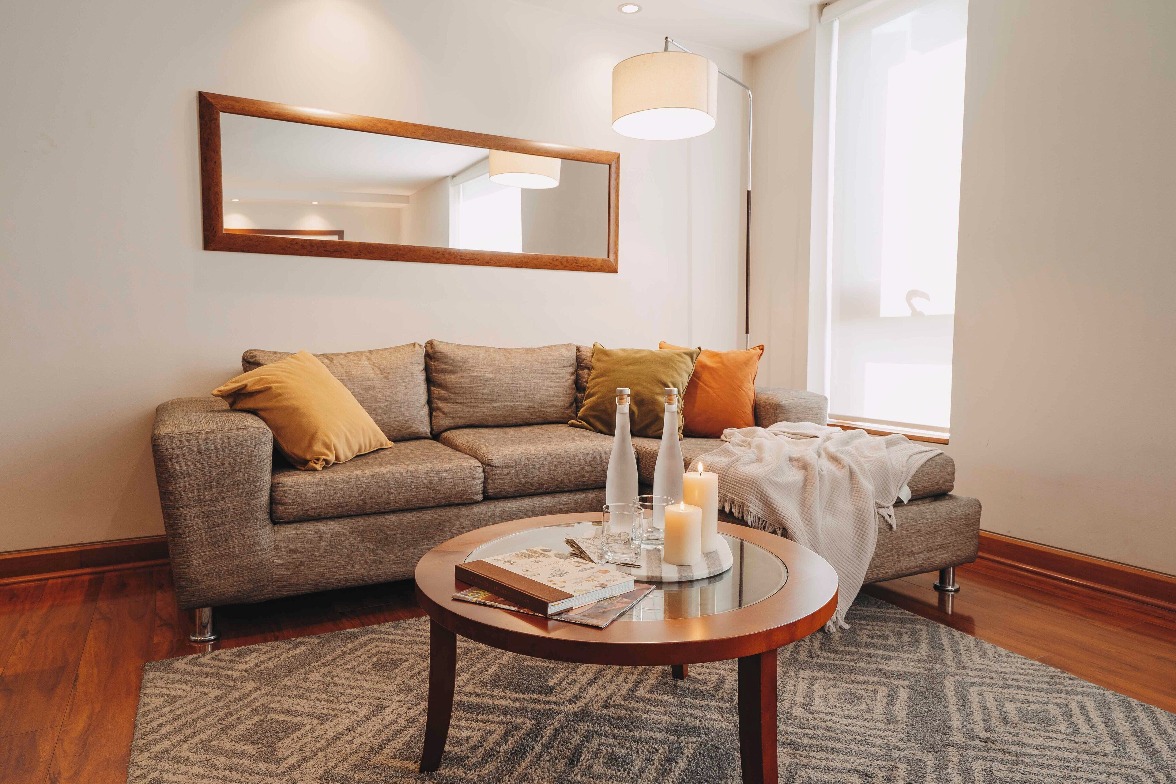 superior apartment, 1 bedroom | living area | 50-inch smart tv with cable channels, tv