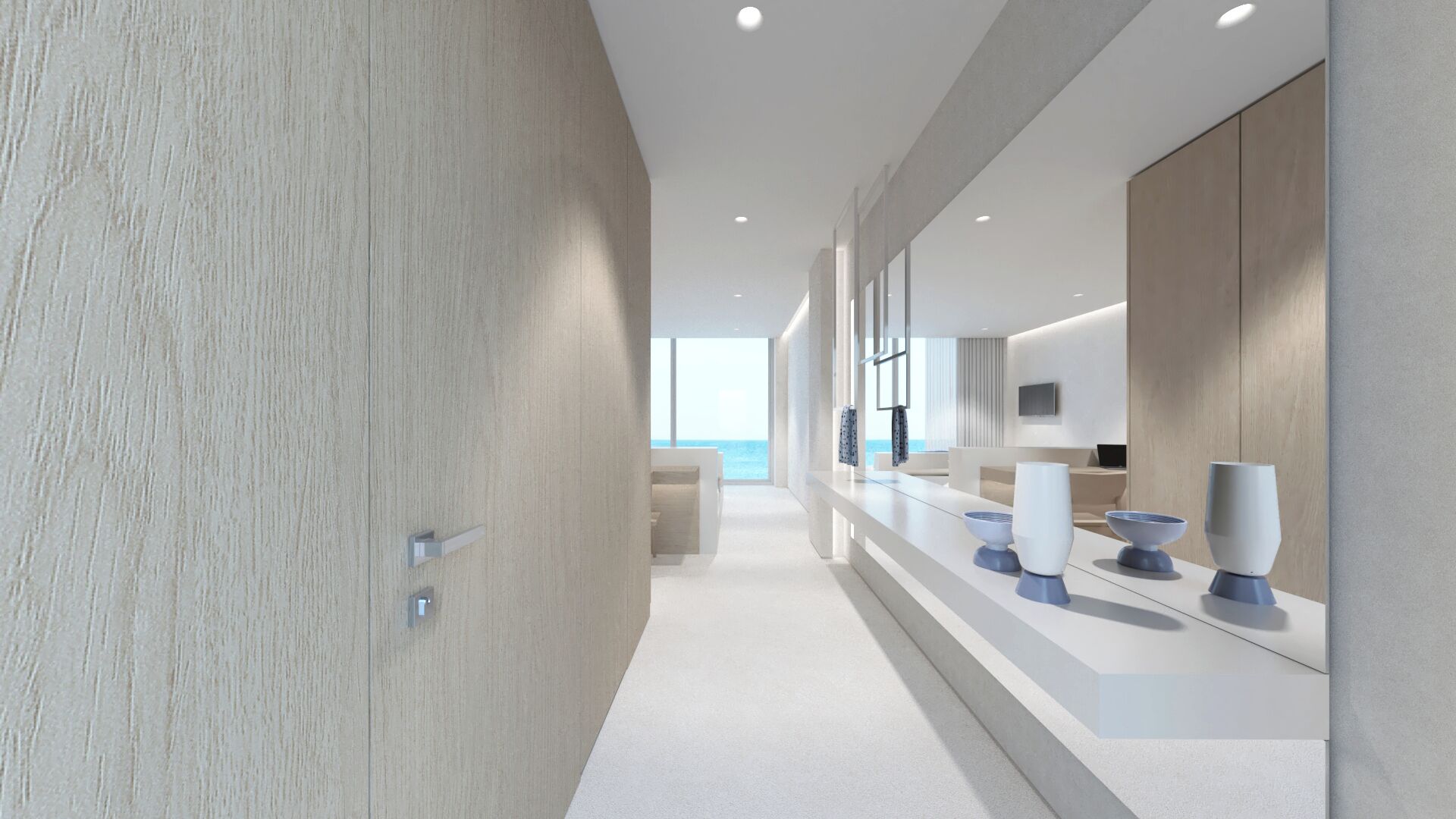 Kos Aktis Sea Front Collection Room | Een minibar, een kluis op de kamer, een bureau, een laptopwerkplek