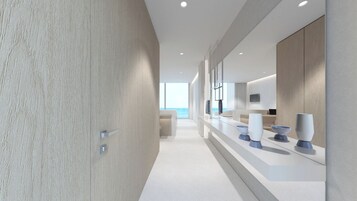 Kos Aktis Sea Front Collection Room | Minibar, in-room safe, desk, laptop workspace