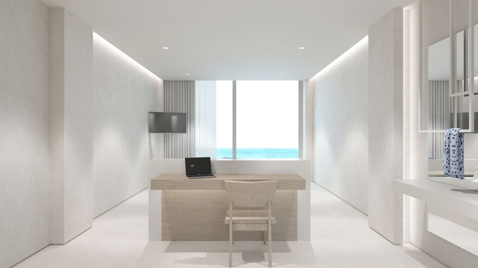 Kos Aktis Sea Front Collection Room | Minibar, in-room safe, desk, laptop workspace