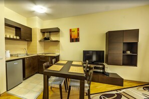 Apartment, 2 Bedrooms | Private kitchen | Fridge, coffee/tea maker - All Seasons Club (Bansko)
