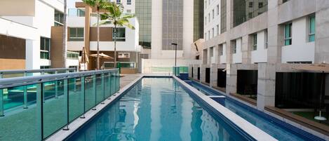 4 indoor pools, pool umbrellas, pool loungers