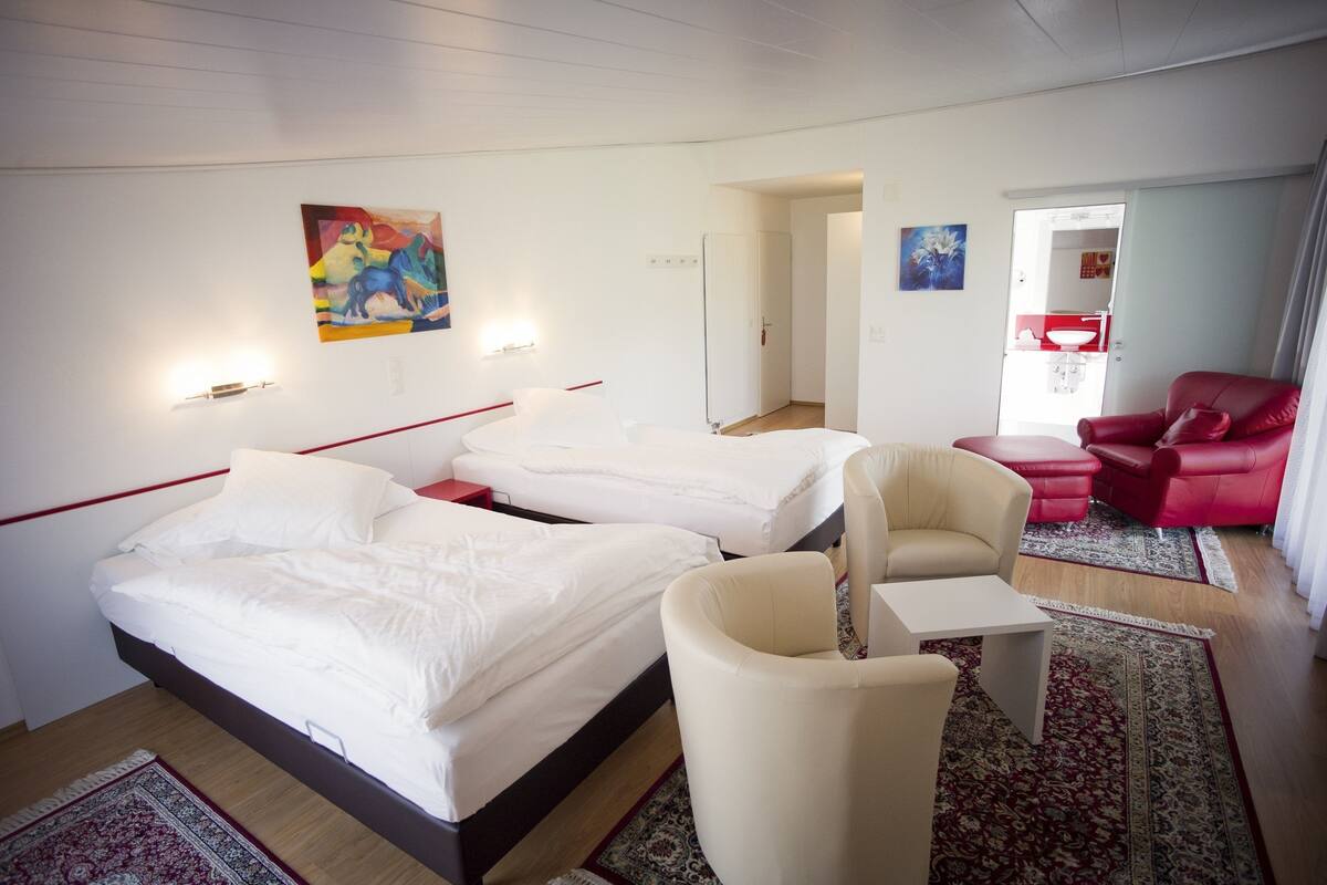 Superior Double Room | Peti besi dalam bilik, meja, langsir/tirai gelap terus, Wi-fi percuma 