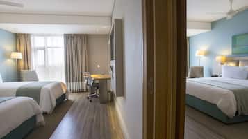 Ropa de cama de alta calidad y minibar