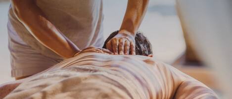 A person receiving a massage.