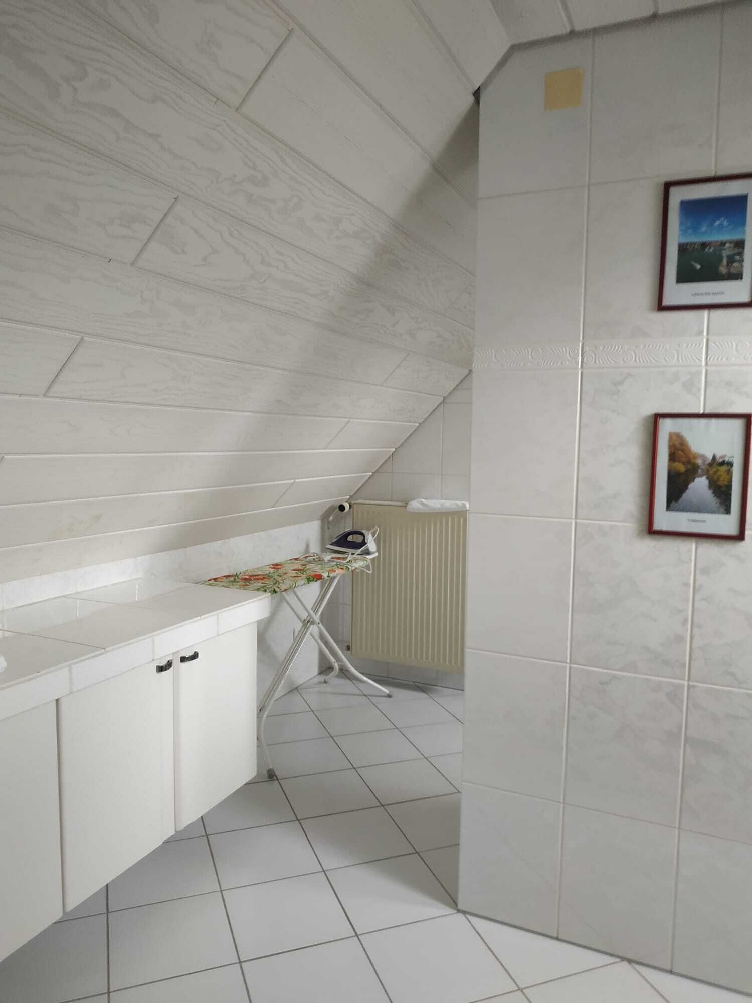 apartment 2.floor, flat with balcony 1 double bed, 2 single beds and 1 large sofa bed | bathroom | shower, hair dryer, towels, soap