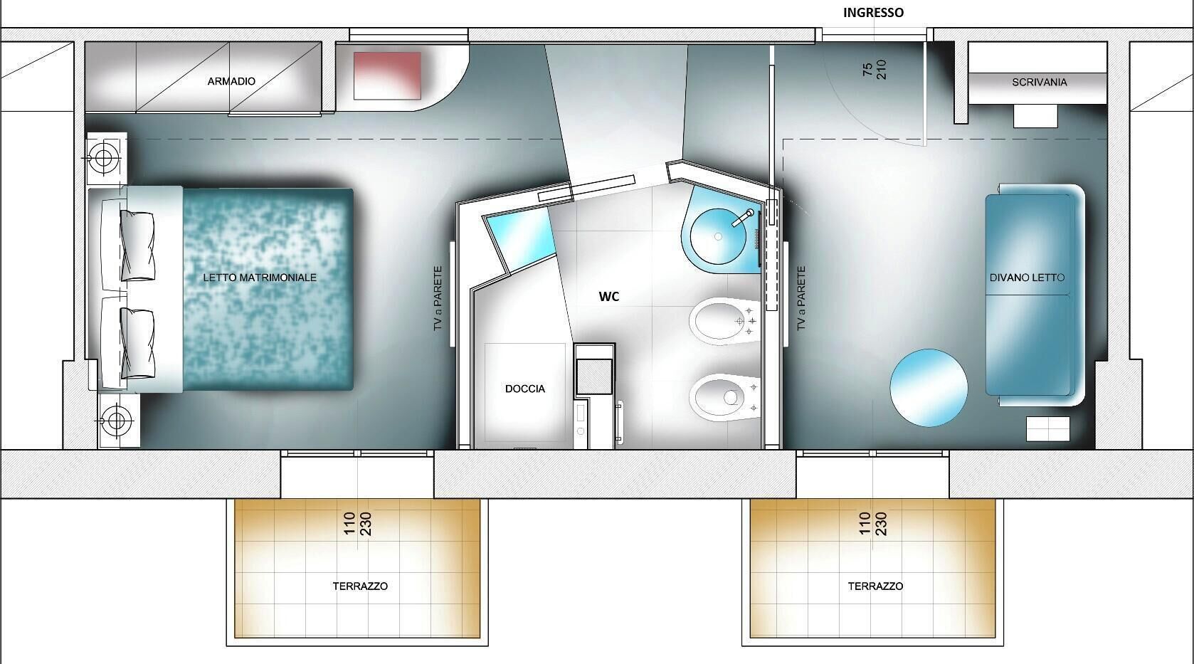 Premium bedding, in-room safe, desk, laptop workspace