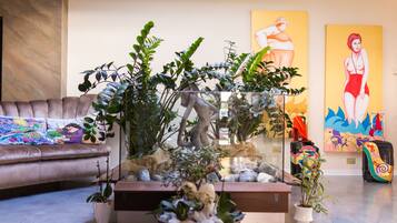 Àrea amb seients del vestíbul