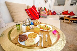 Breakfast meal - Riad Origines (Marrakech)