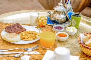 Breakfast meal - Riad Origines (Marrakech)